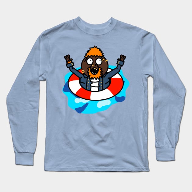 An Overboard Orangutan Long Sleeve T-Shirt by MacSquiddles